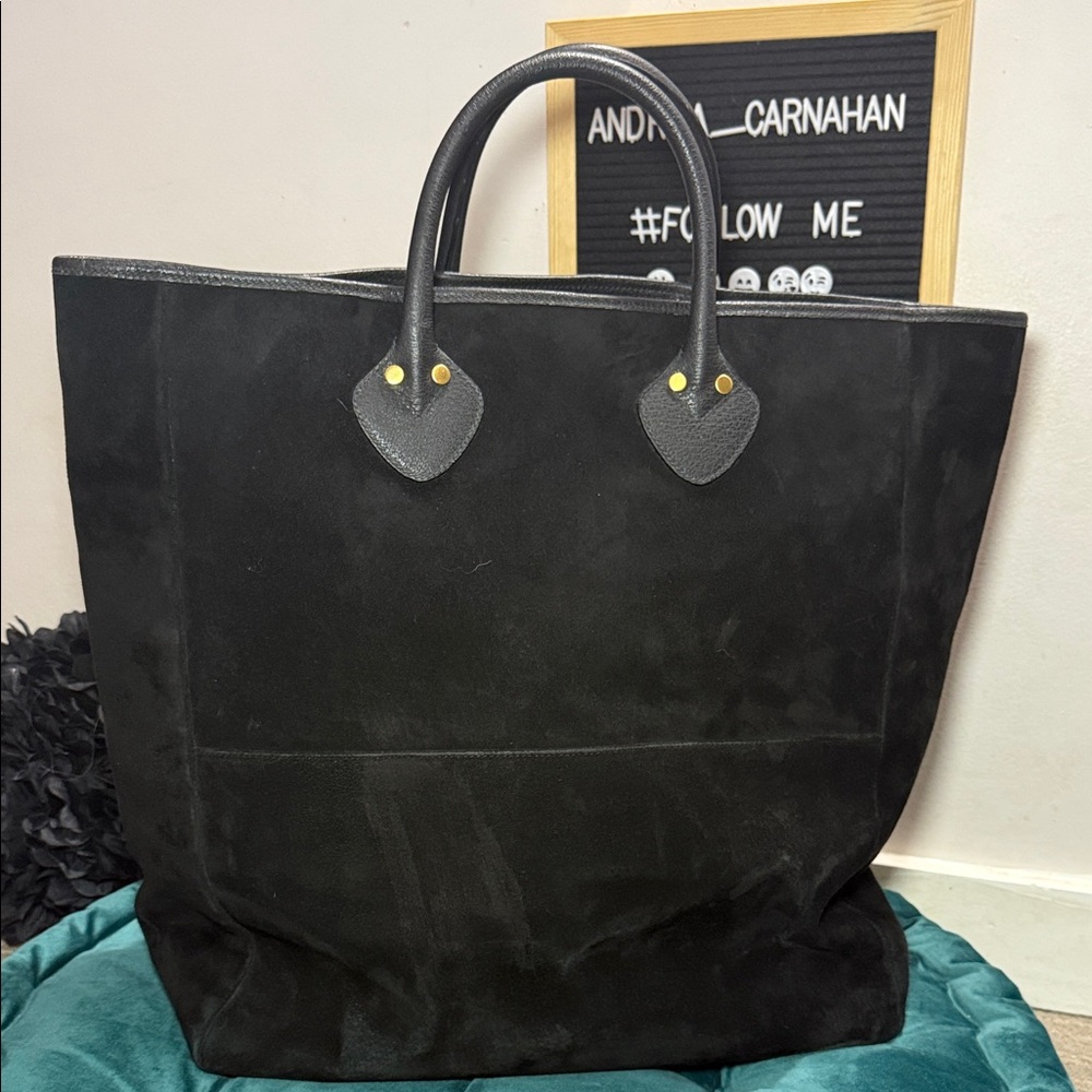Gucci Black Suede Tote Bag - Picture 5 of 14
